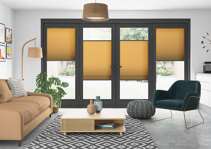 Honeycomb (Blackout), Ochre - Perfect Fit Blind - Image 6